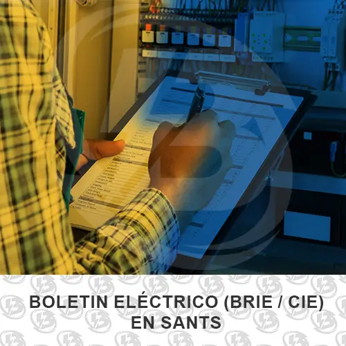 BRIE eléctrico para un local en Sants Barcelona - Boletín eléctrico (BRIE / CIE)