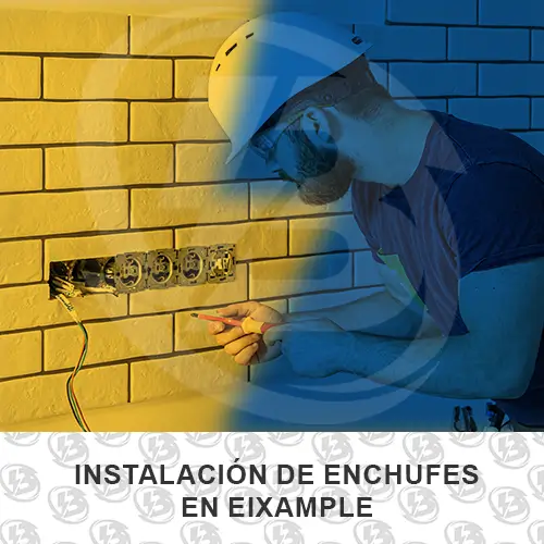 Instalación de enchufes en una tienda moderna del Eixample Barcelona